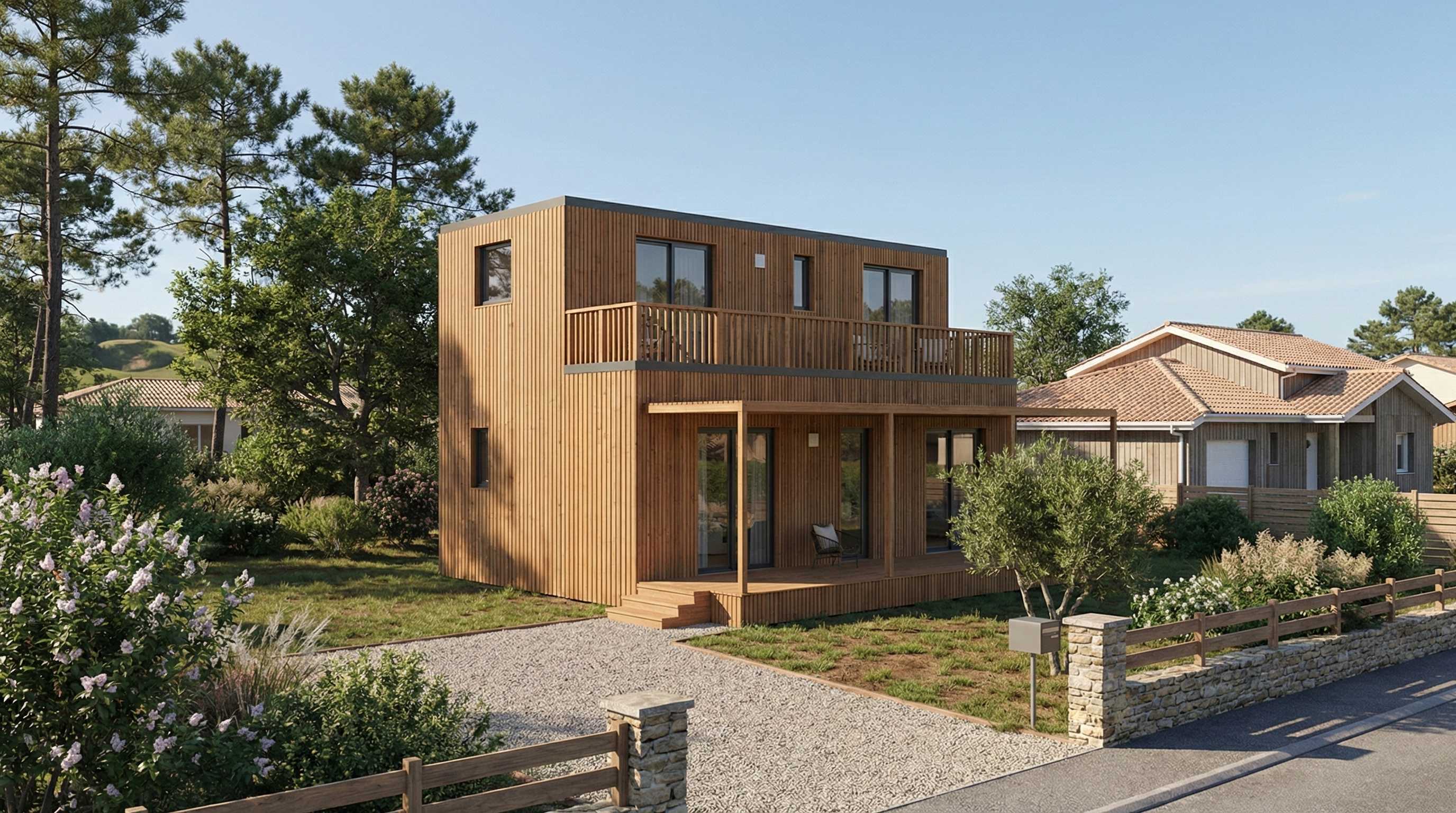 Maison neuve à Croix-Chapeau
